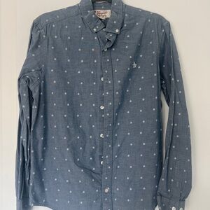 Original Penguin Blue Patterned Casual Shirt
